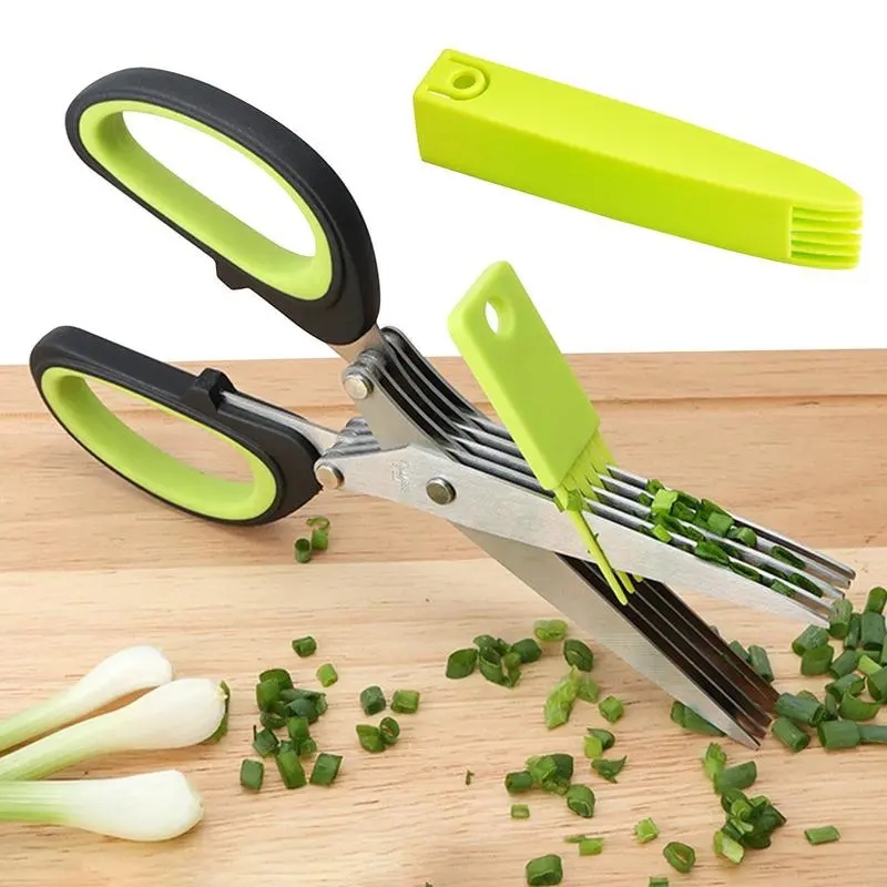 Kitchen Appliances Green - متعدد الطبقات مقص الفولاذ المقاوم للصدأ