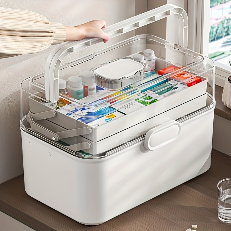 Kitchen Appliances Cabinet - صندوق تخزين أدوية كبير السعة بغطاء