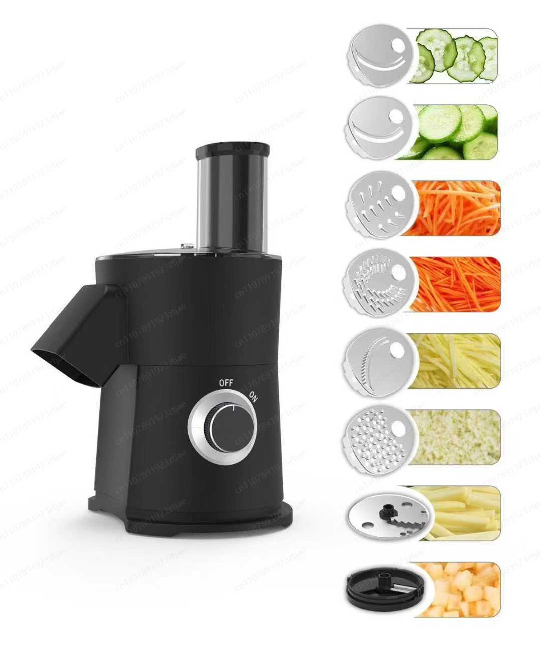Food Processor Large - قطاعة خضروات كهربائية 7 في 1،