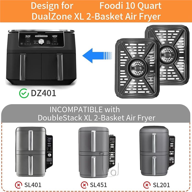 【B25B!】 مقلاة شبكية بديلة آمنة - مراجعة Kitchen Appliances Ninja وسعره