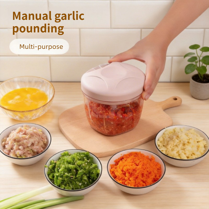 مفرمة ثوم يدوية كبيرة متينة، ه - مراجعة Food Processor Large وسعره