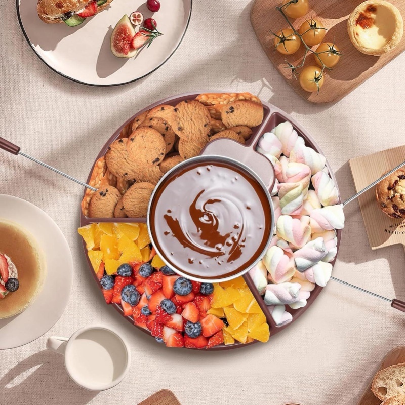 وعاء كهربائي لإذابة الشوكولاتة - مراجعة Fondue Set Electric وسعره
