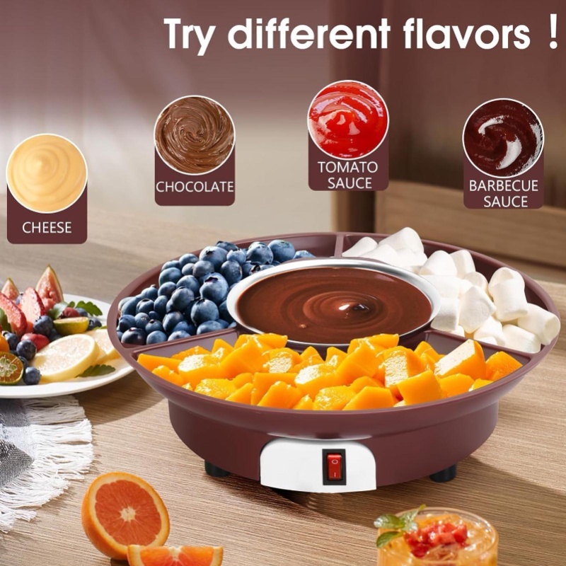 وعاء كهربائي لإذابة الشوكولاتة - مراجعة Fondue Set Electric وسعره