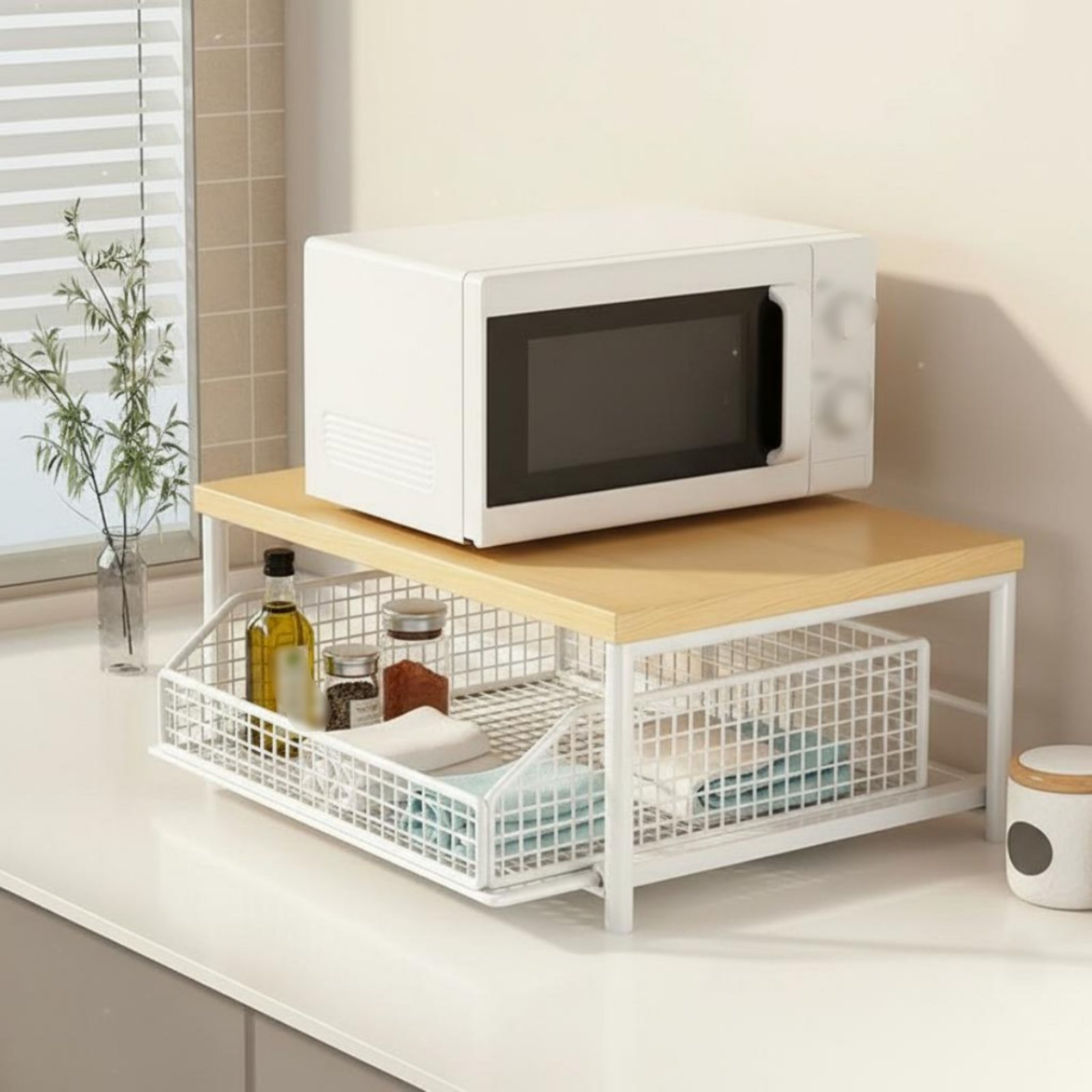 رف مطبخ من طبقتين لتوفير المسا - مراجعة Kitchen Appliances Are وسعره