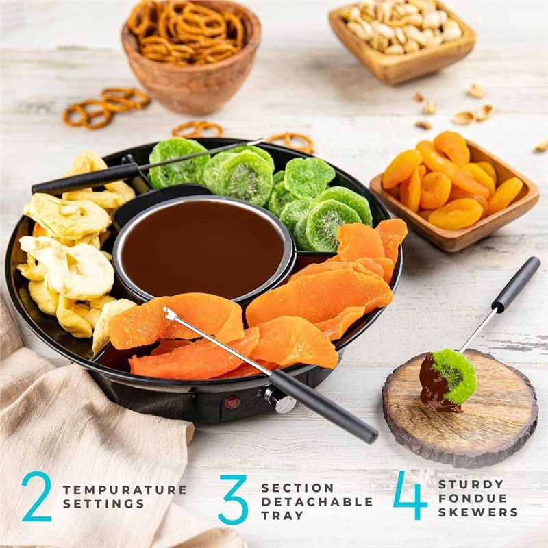 طقم وعاء فوندو كهربائي مع تحكم - مراجعة Fondue Set Electric وسعره