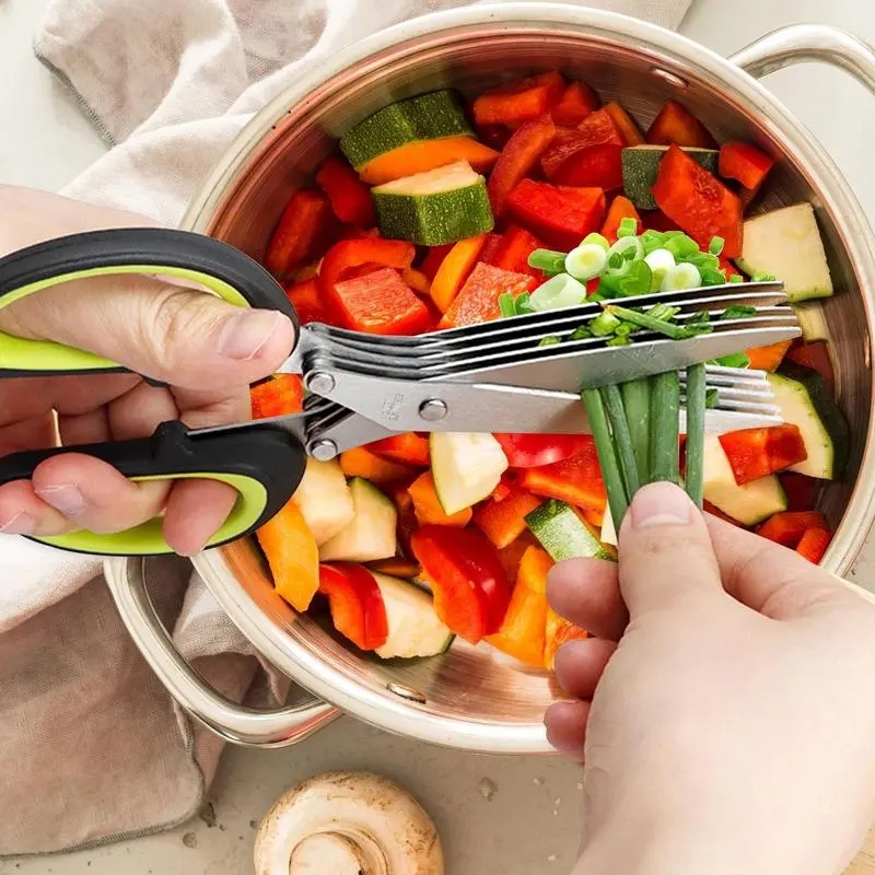 متعدد الطبقات مقص الفولاذ المق - مراجعة Kitchen Appliances Green وسعره