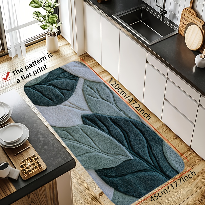 سجادة حمام مطبوعة بأوراق خضراء - مراجعة Kitchen Appliances Green وسعره