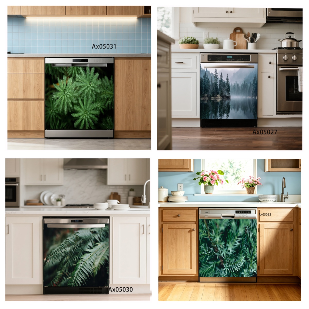 ملصق أخضر بتصميم أوراق الصنوبر - مراجعة Kitchen Appliances Green وسعره