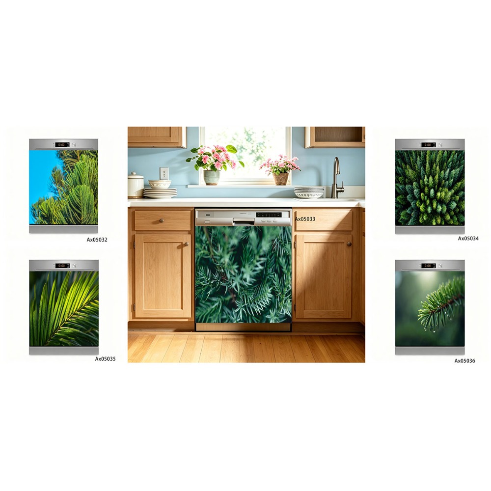 ملصق أخضر بتصميم أوراق الصنوبر - مراجعة Kitchen Appliances Green وسعره
