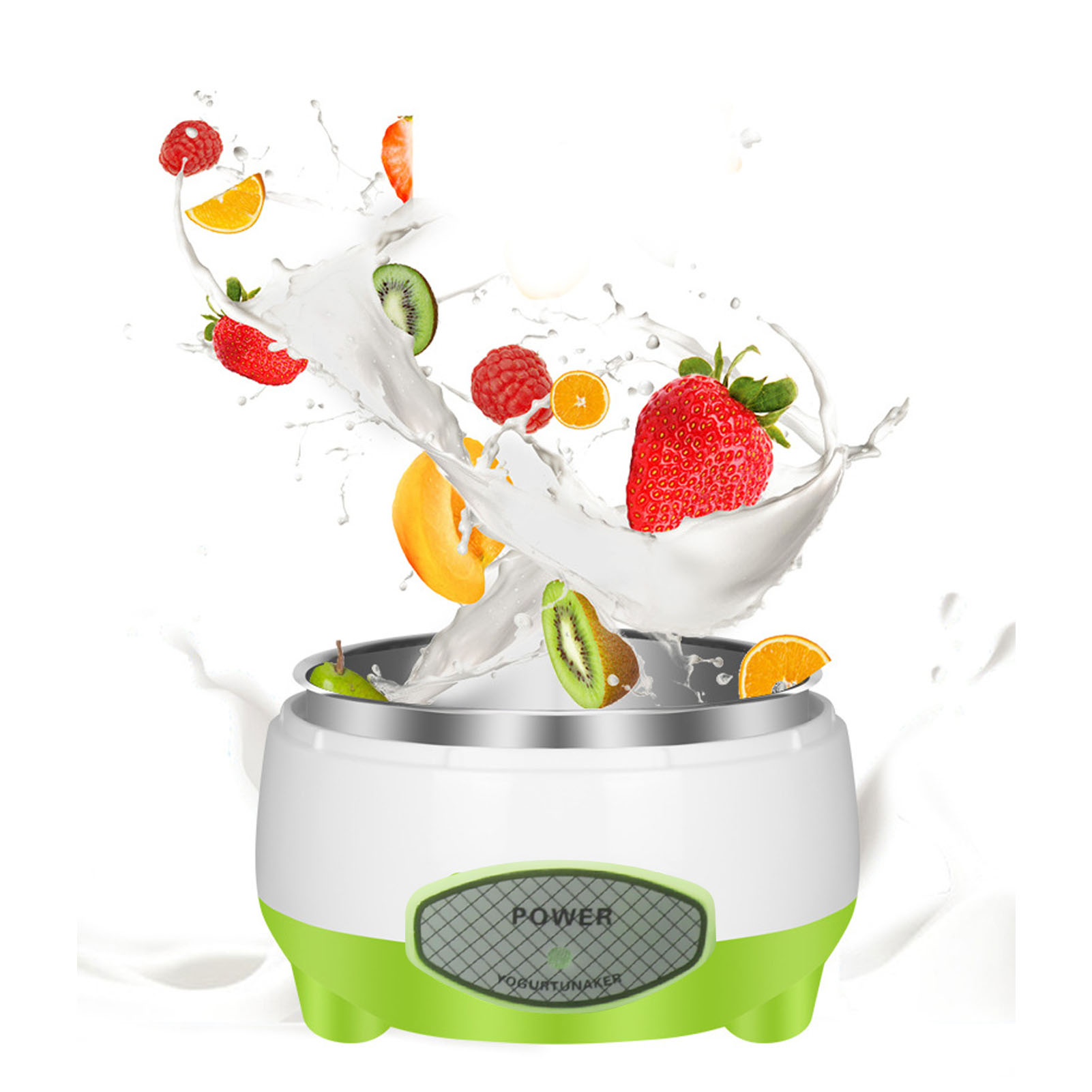 ماكينة صنع الزبادي المدمجة الم - مراجعة Kitchen Appliances Green وسعره